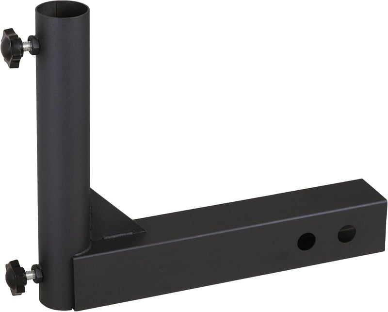 VANROUG Universal Trailer Hitch Mount Flag Pole Holder,for Any Vehicle with 2" Hitch Receiver,Black - Image 1